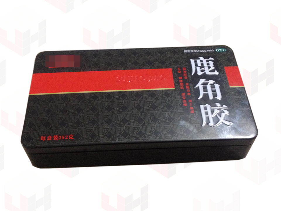 鹿角膠鐵盒